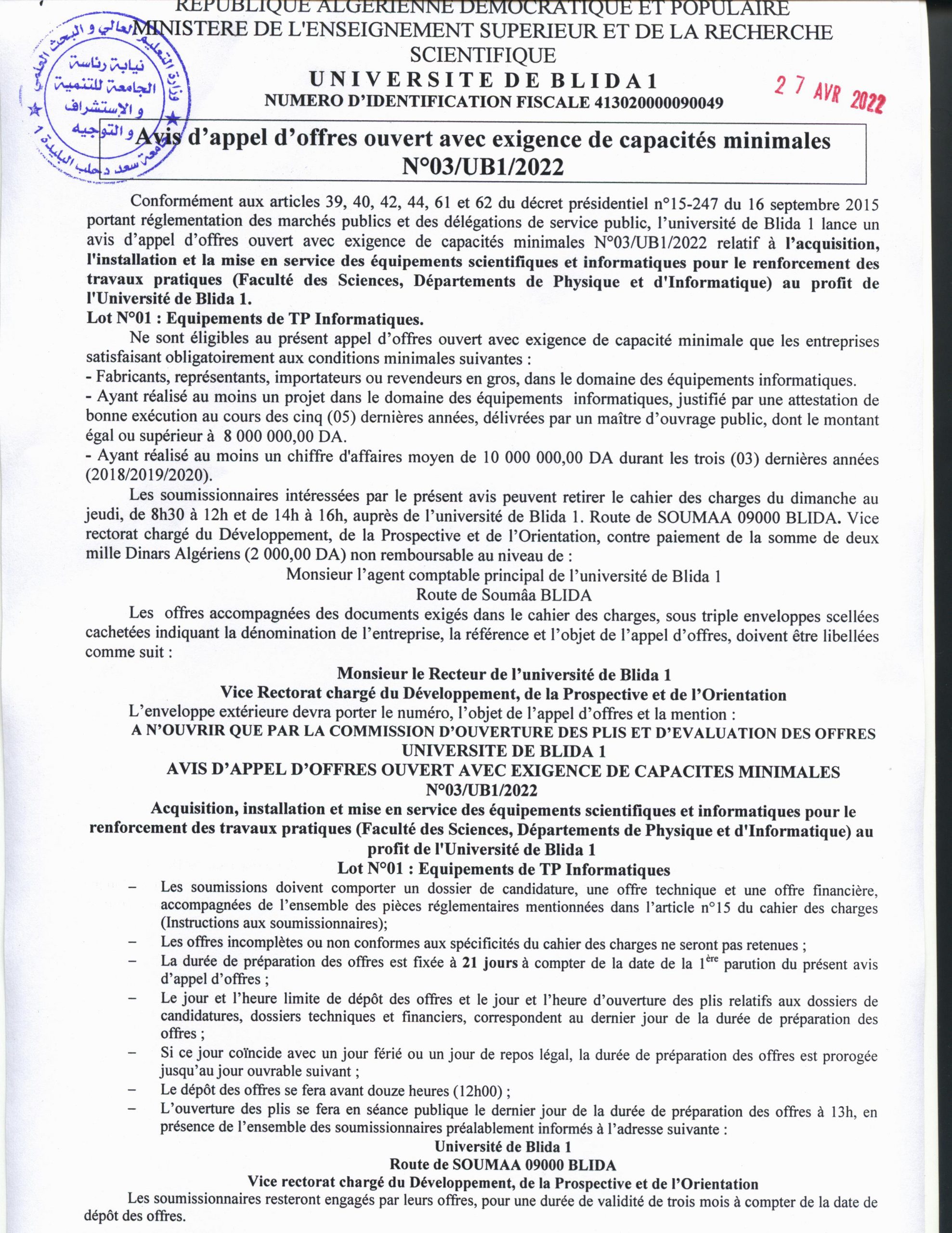appel d'offre 27-04-2022 002
