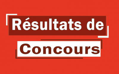 Résultats du concours de doctorat  de la filière Génie des procédés