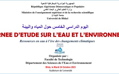 5th STUDY DAY ON WATER AND THE ENVIRONMENT