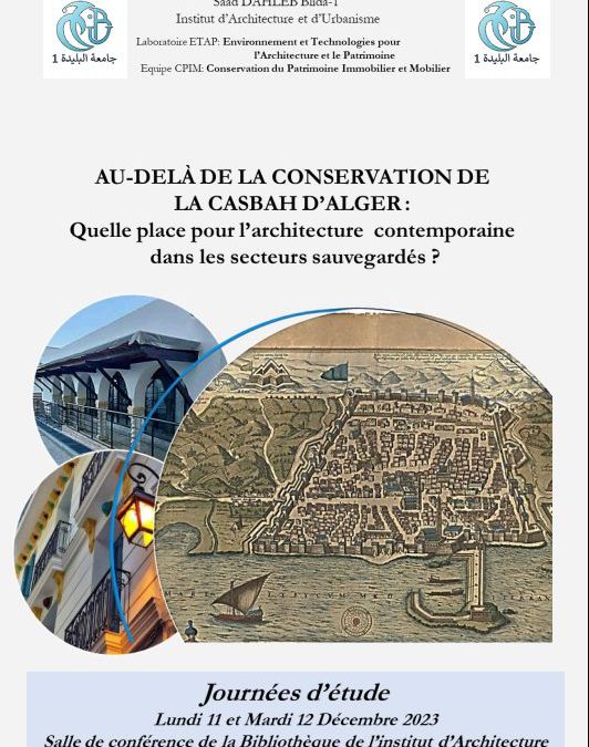 Journées d’étude “Au de la de la conservation de la casbah d’Alger…”