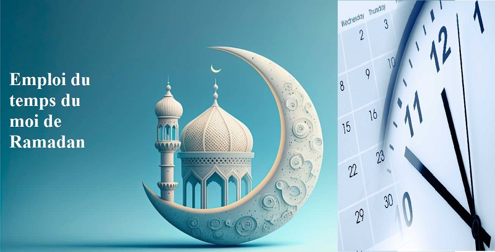 Emploi du temps du semestre 2 suivant les horaires du moi de Ramadan 2024