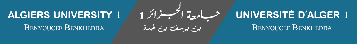Benyoucef Benkhedda University Algiers 1 Blida University 1