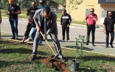 November 1st Revolution: Vast tree planting program at the University of Blida Sports Complex1