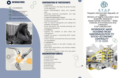 WORKSHOP : LE LOGEMENT DE MASSE, DE LA MARGINALISATION À LA CENTRALITÉ SOCIO-ÉCONOMIQUE