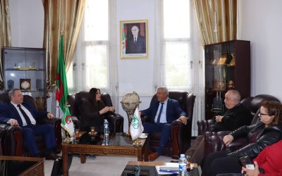 زيارة وفد المركز الوطني للهندسة في البناء إلى جامعة البليدة1