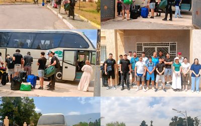 انطلاق وفد المدينة الجامعية لولاية البليدة نحو وهران للمشاركة في التربص الوطني الأول للفرق الجامعية